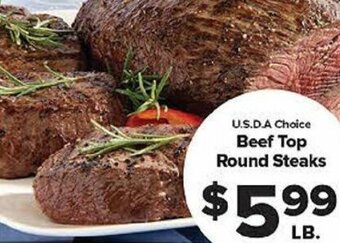 Beef Top Round Steaks