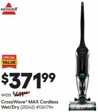 Lowe's Bissell CrossWave MAX Cordless Wet/Dry offer