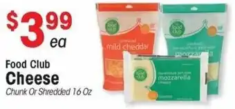 IGA Food Club Cheese offer