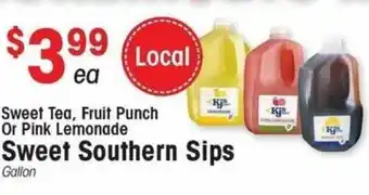 IGA Sweet Southern Sips offer