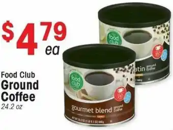 IGA Food Club Ground Coffee 24.2 oz offer