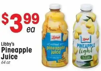 IGA Libby's Pineapple Juice 64 oz offer