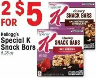 IGA Kellogg's Special K Snack Bars 5.28 oz offer