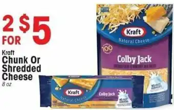IGA Kraft Chunk Or Shredded Cheese 8 oz offer