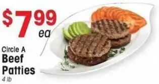 IGA Circle A Beef Patties offer