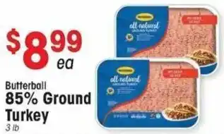 IGA Butterball 85% Ground Turkey offer