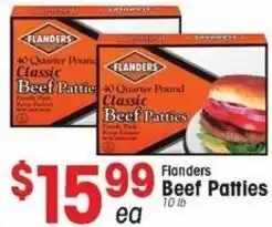 IGA Flanders Beef Patties offer