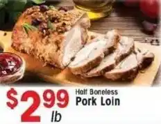 IGA Half Boneless Pork Loin offer