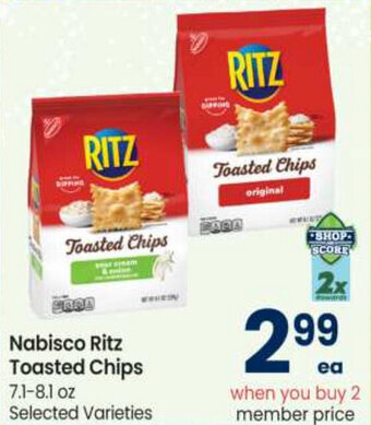 Safeway Nabisco Ritz Toasted Chips offer