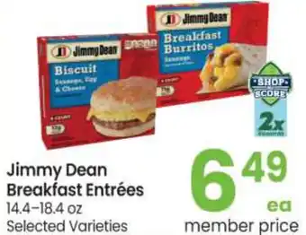 Safeway Jimmy Dean Breakfast Entrées 14.4-18.4 oz offer