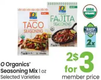 Safeway O Organics Seasoning Mix offer