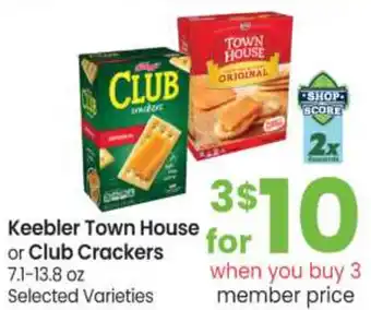 Safeway Keebler Town House Or Club Crackers offer