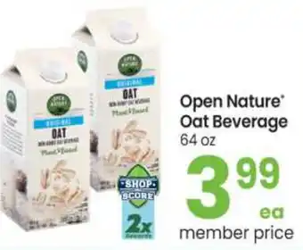 Safeway Open Nature Oat Beverage 64 oz offer