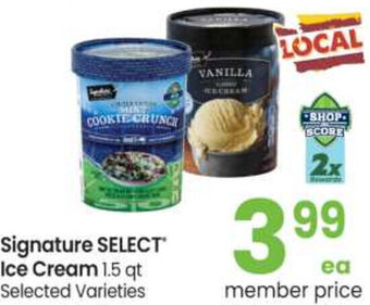 Safeway Signature Select Ice Cream offer