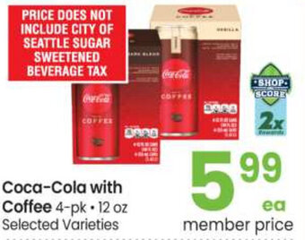 Safeway Coca-Cola With Coffee offer