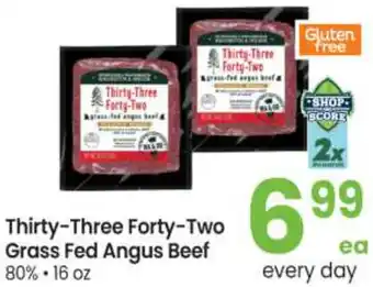 Safeway Thirty-Three Forty-Two Grass Fed Angus Beef offer