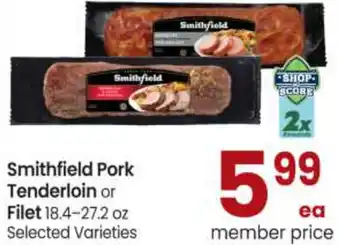 Safeway Smithfield Pork Tenderloin Or Filet 18.4-27.2 oz offer