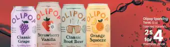 Safeway Olipop Sparkling Tonic 12 oz offer