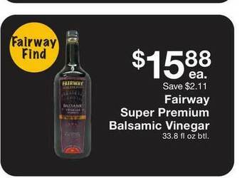 Fairway Store Market Fairway Super Premium Balsamic Vinegar offer