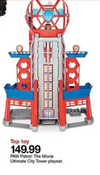 Target Paw Patrol: The Movie Ultimate City Tower Playset offer
