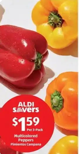 Aldi Multicolored Peppers offer