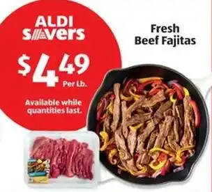 Aldi Fresh Beef Fajitas offer