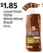 Aldi L'oven Fresh 100% Whole Wheat Bread offer