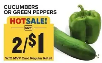 Food Lion CUCUMBERS OR GREEN PEPPERS offer