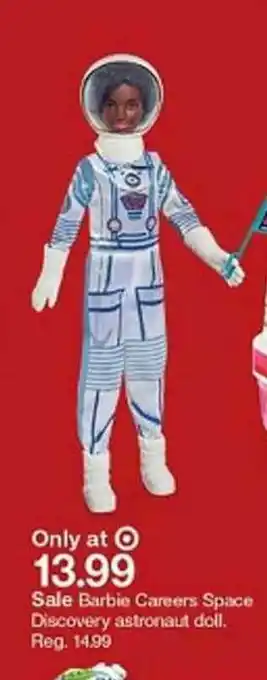 Target Barbie Carrers Space Discovery Astronaut Doll offer