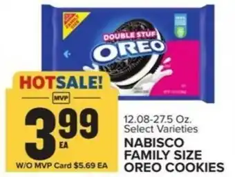 Food Lion NABISCO FAMILY SIZE OREO COOKIES offer