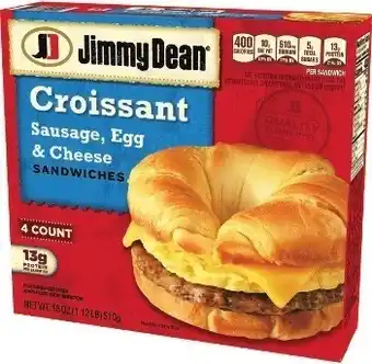 Kroger Jimmy Dean Breakfast Sandwiches offer