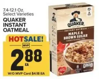 Food Lion QUAKER INSTANT OATMEAL offer
