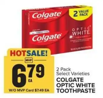 Food Lion COLGATE OPTIC WHITE TOOTHPASTE offer