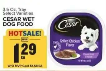 Food Lion CESAR WET DOG FOOD offer