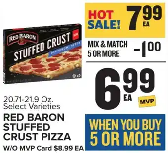 Food Lion RED BARON STUFFED CRUST PIZZA offer