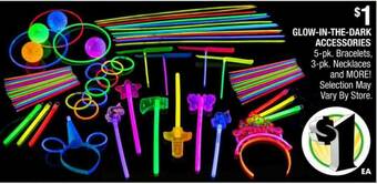 Dollar Tree Glow-in-the-dark Accessories offer