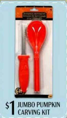 Dollar Tree Jumbo Pumpkin Carving Kit offer
