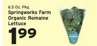 Hannaford Springworks Farm Organic Romaine Lettuce offer