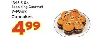 Hannaford 13-15.5 Oz. Excluding Gourmet 7-pack Cupcakes offer