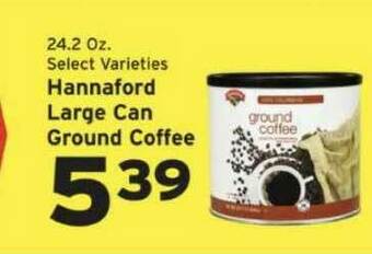 Hannaford Hannaford Large Can Ground Coffee offer