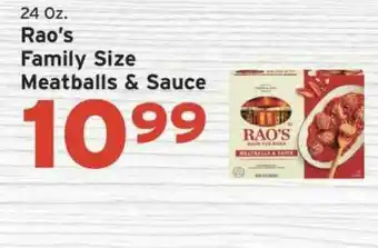 Hannaford Rao's Family Size Meatballs & Sauce offer