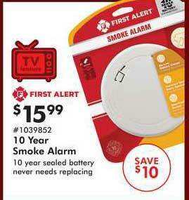 Valu Home Centers 10 Year Smoke Alarm First Alert offer