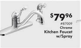Valu Home Centers Chrome Kitchen Faucet W Spray offer