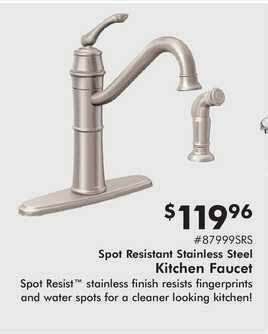 Valu Home Centers Spot Resistant Stainless Steel Kitchen Faucet offer