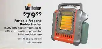 Valu Home Centers Portable Propane Buddy Heater Mr Heater offer