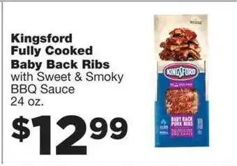 Family Fare Kingsford Fully Cooked Baby Back Ribs offer