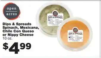 Family Fare Dips & Spreads Spinach Mexicana Chile Con Queso Or Nippy Cheese offer