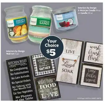 Family Dollar Interiors By Design Wall Art Interiors By Design 3-wick Jar Candle offer