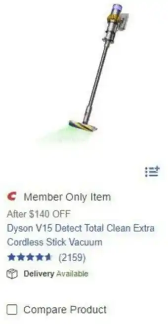 Dyson V15 Detect Total Clean Extra Cordless Stick Vacuum