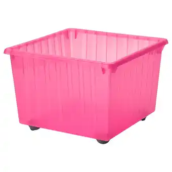 Ikea Vessla Storage crate with casters, light pink, 15 ¼x15 ¼ offer